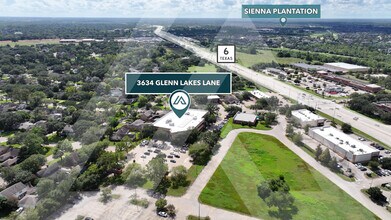 3634 Glenn Lakes Lane, Missouri City, TX - AERIAL  map view