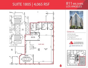 811 Wilshire Blvd, Los Angeles, CA for rent Floor Plan- Image 1 of 2