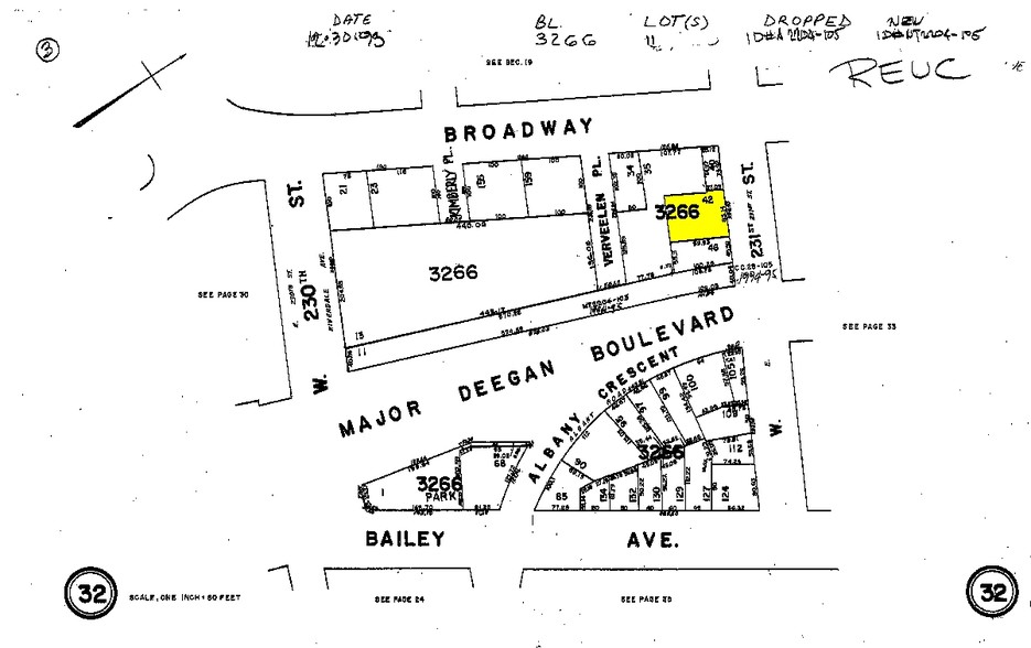 186-190 W 231st St, Bronx, NY for rent - Plat Map - Image 2 of 8