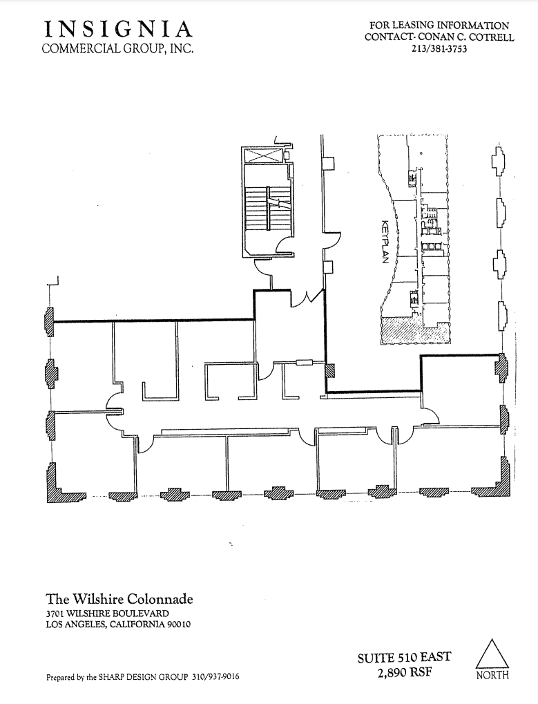 3701 Wilshire Blvd, Los Angeles, CA to rent Floor Plan- Image 1 of 1