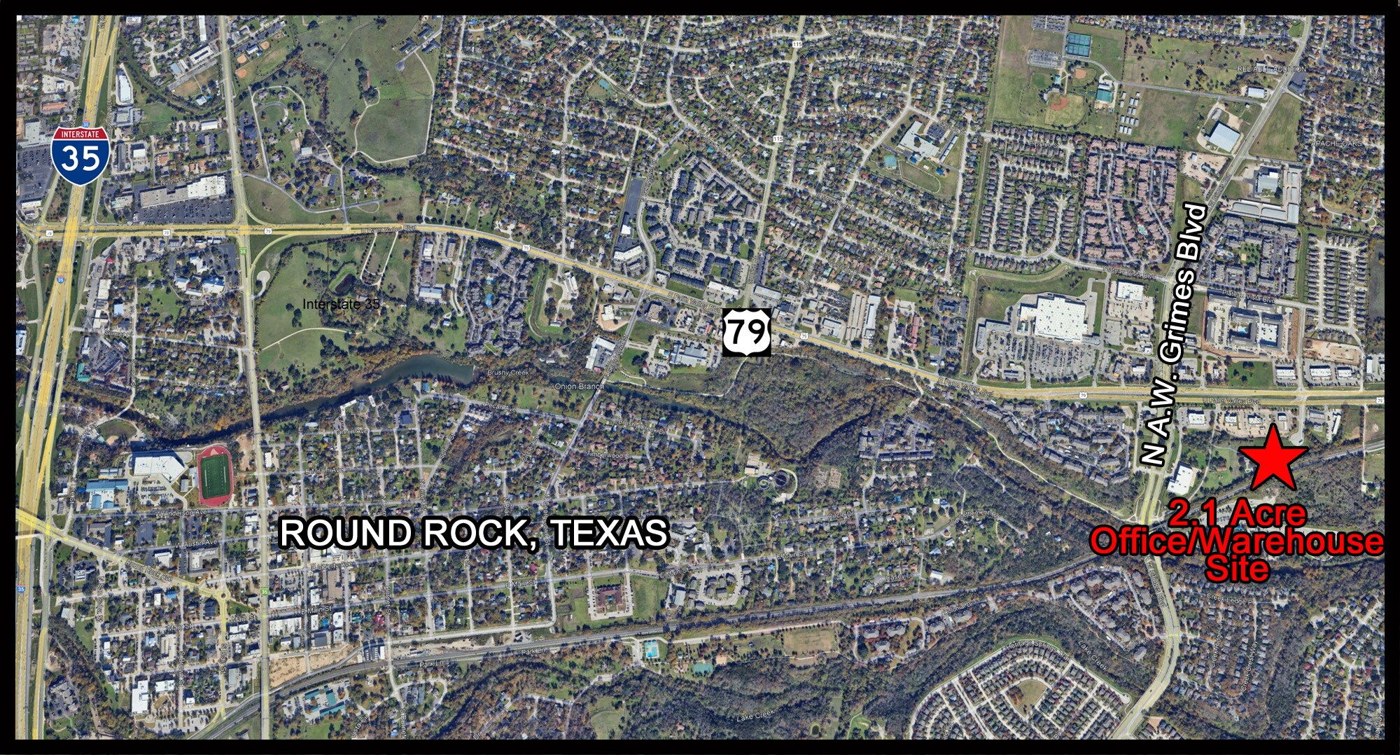 100 Palm Valley Cv, Round Rock, TX for sale Aerial- Image 1 of 1