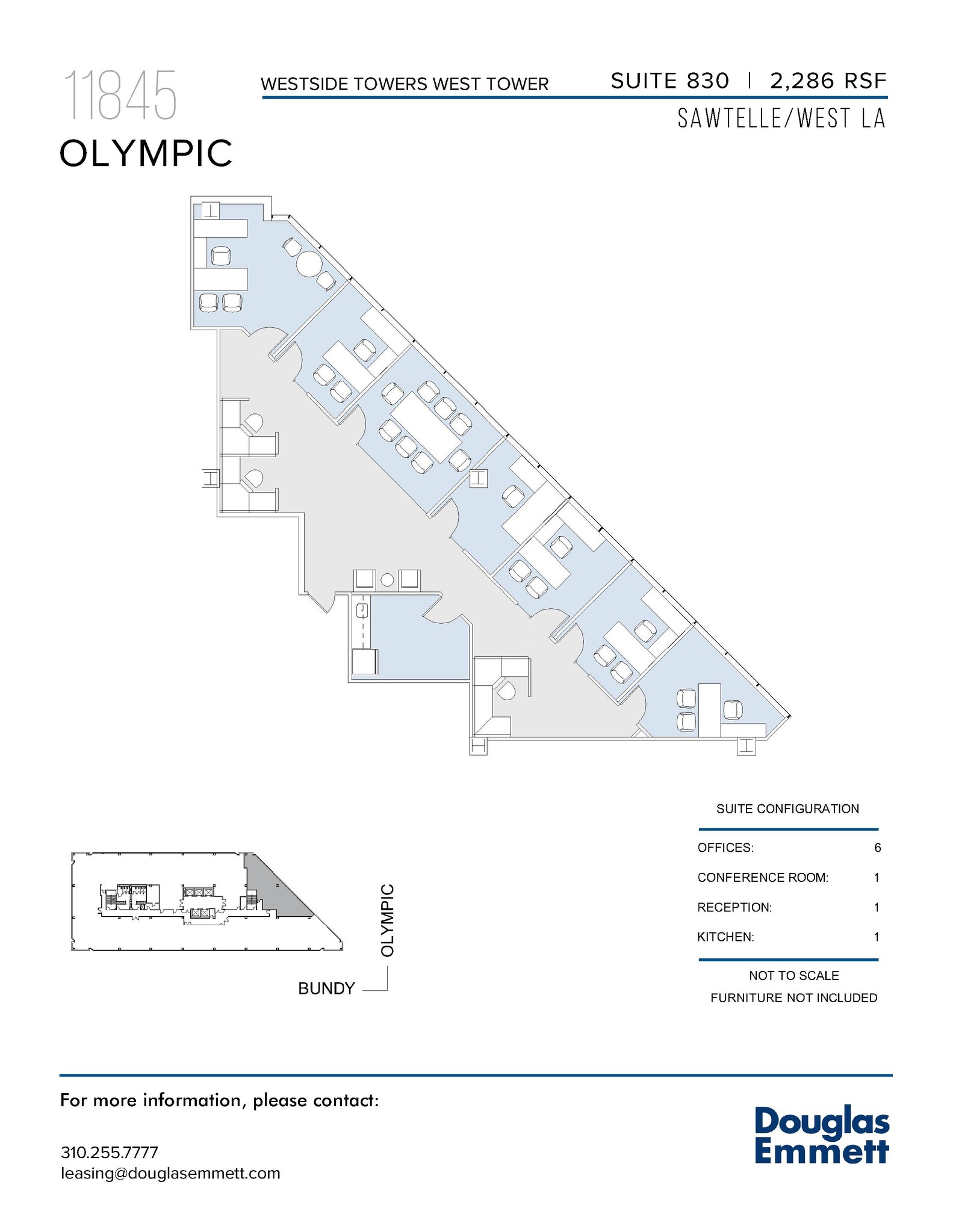 11845 W Olympic Blvd, Los Angeles, CA to rent Floor Plan- Image 1 of 1