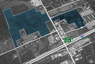 I-71 & Route 83, Lodi, OH - aerial  map view