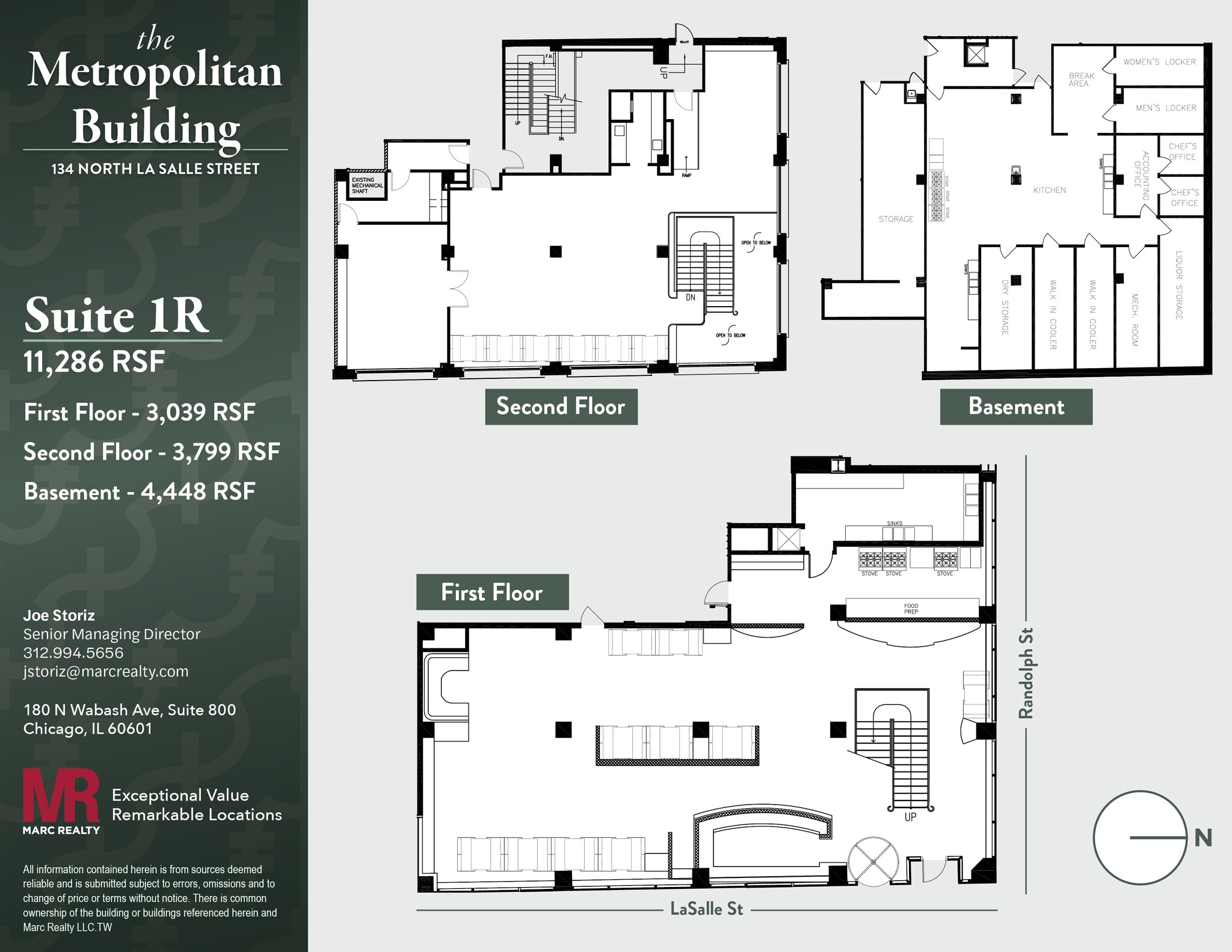 134 N LaSalle St, Chicago, IL to rent Floor Plan- Image 1 of 12