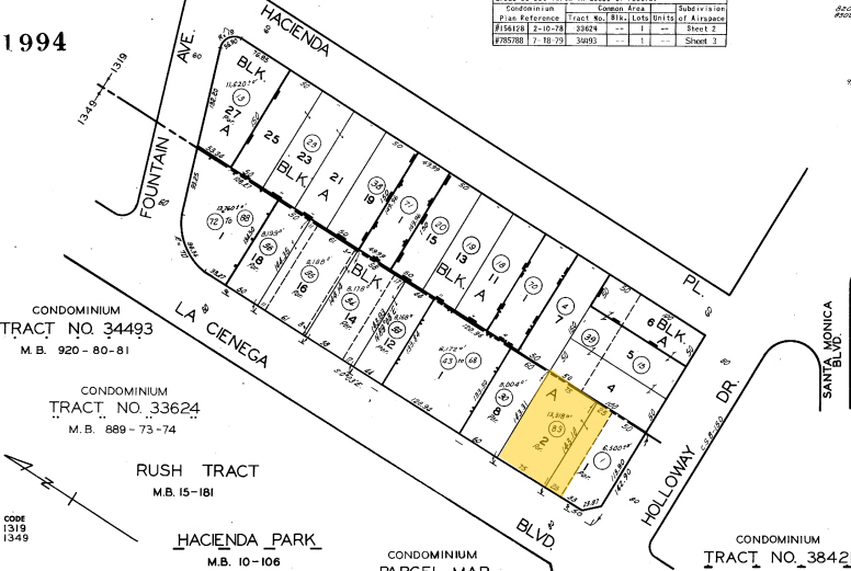 1106 N La Cienega Blvd, West Hollywood, CA for rent - Plat Map - Image 2 of 8