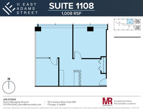 11 E Adams St, Chicago, IL for rent Floor Plan- Image 1 of 6