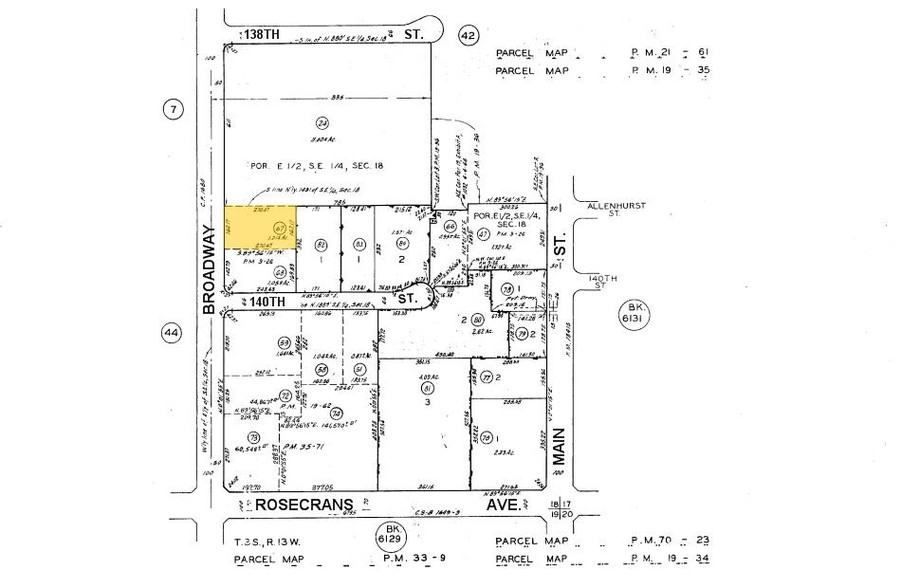 13920 S Broadway, Los Angeles, CA for rent - Plat Map - Image 3 of 4