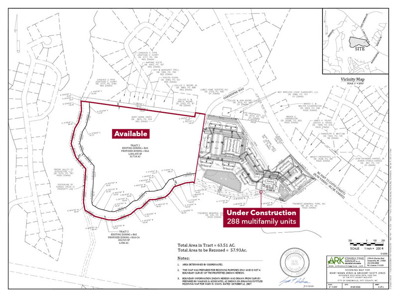 0 Mann Farm Rd, Greenville, NC for sale - Plat Map - Image 2 of 3