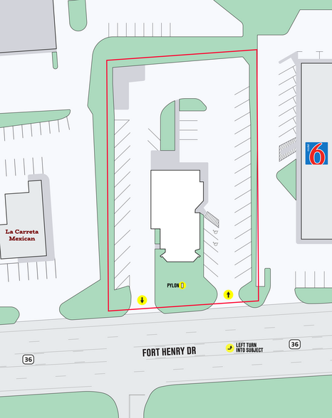 4250 Fort Henry Dr, Colonial Heights, TN for rent - Site Plan - Image 2 of 17