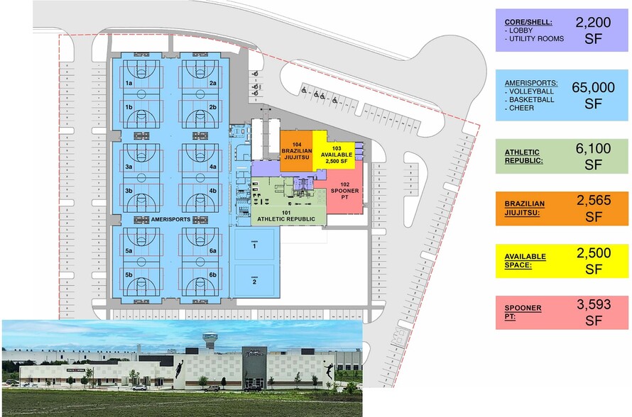 3101 Fit Sport Life Blvd, Rockwall, TX for rent - Floor Plan - Image 2 of 6