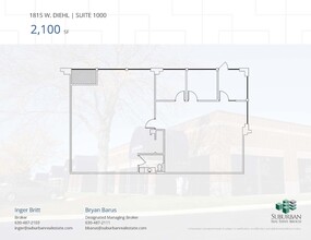 1811-1815 W Diehl Rd, Naperville, IL for rent Floor Plan- Image 1 of 1