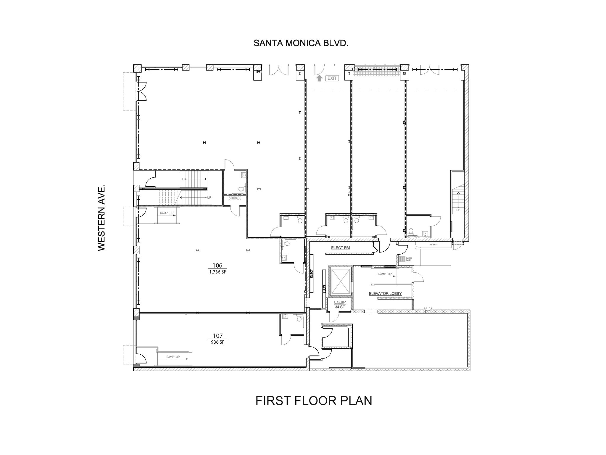 1096 N Western Ave, Los Angeles, CA to rent Floor Plan- Image 1 of 3