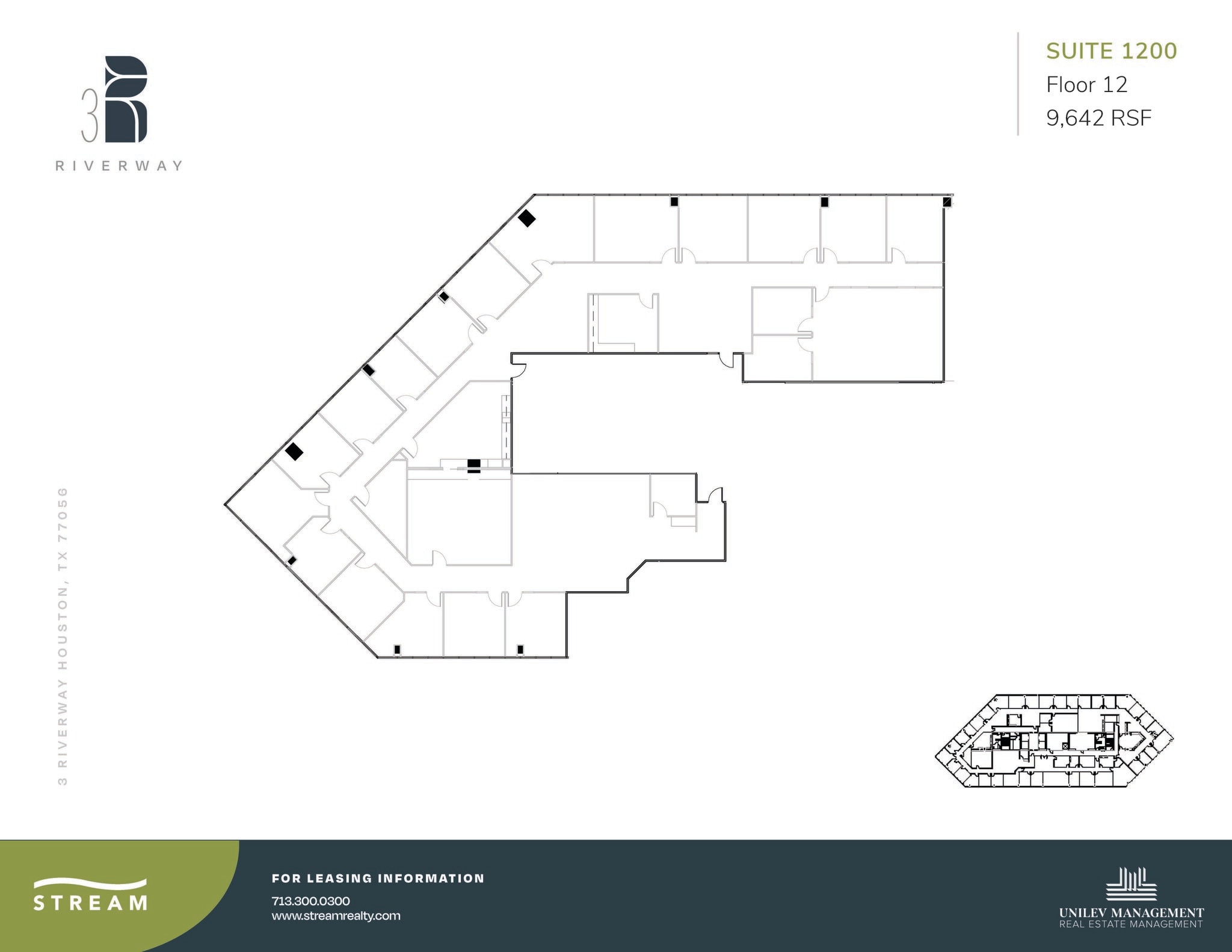 3 Riverway, Houston, TX to rent Floor Plan- Image 1 of 1