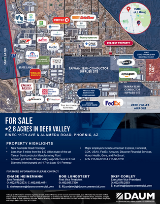 More details for NEC Alameda Rd & 11th Ave, Phoenix, AZ - Land for Rent