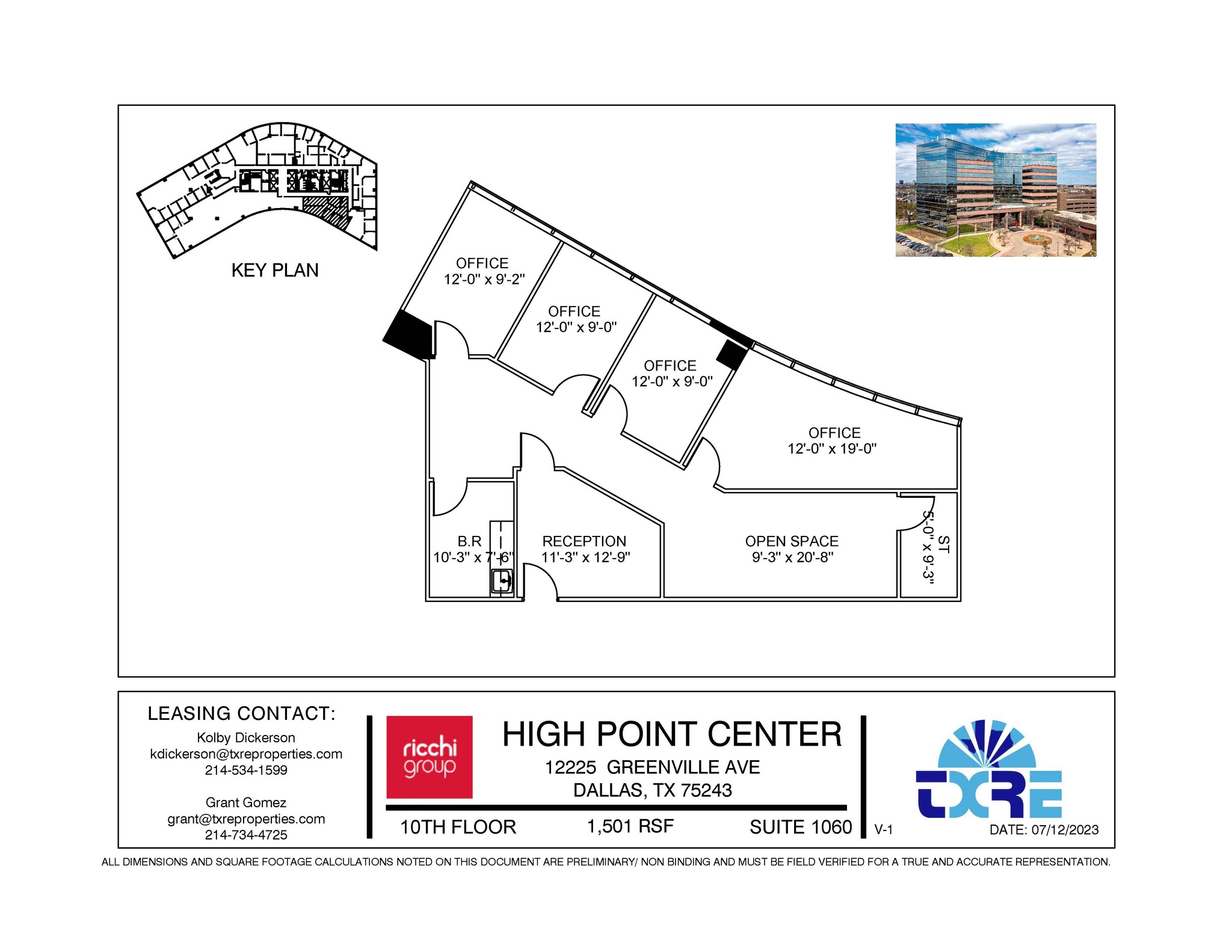 12225 Greenville Ave, Dallas, TX for rent Floor Plan- Image 1 of 1