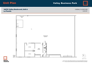 14278 Valley Blvd, City Of Industry, CA to rent Floor Plan- Image 1 of 1