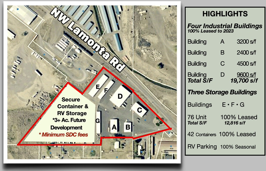 801 NW Warehouse Way, Prineville, OR for sale - Site Plan - Image 1 of 1