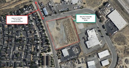 Security Cir, Reno, NV - aerial  map view