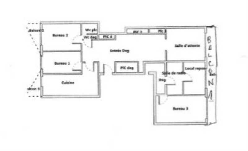Office in Vincennes for sale - Floor Plan - Image 2 of 2
