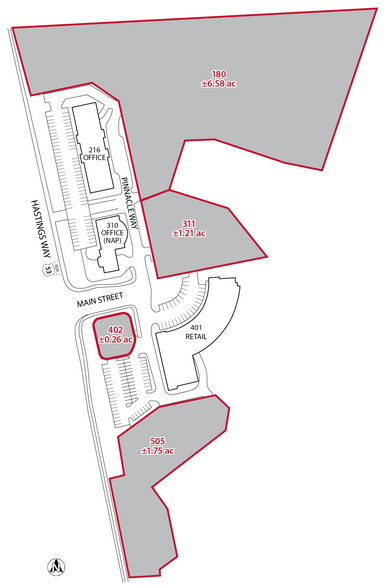 120-505 Pinnacle, Eau Claire, WI for rent - Site Plan - Image 2 of 3