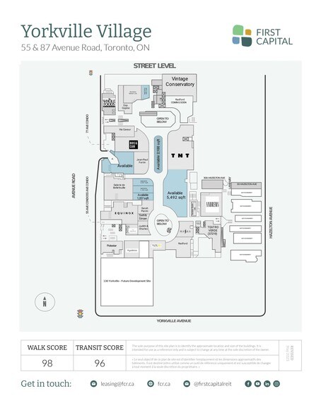 55 Avenue Rd, Toronto, ON for rent - Site Plan - Image 3 of 15