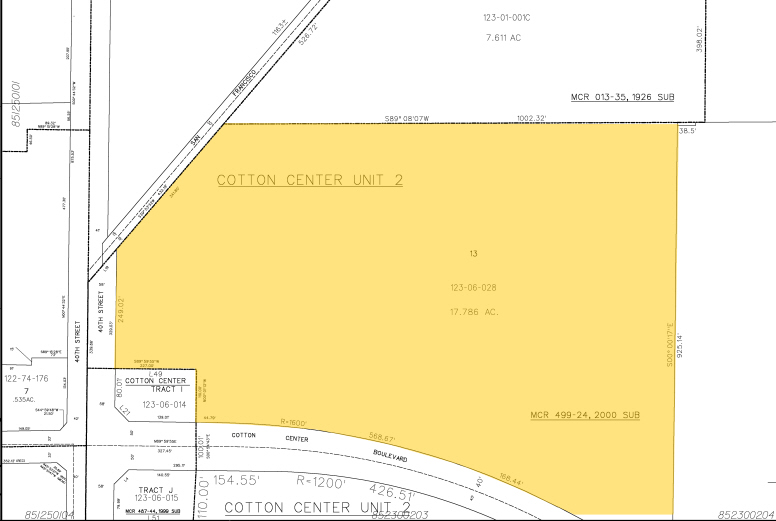 4050 E Cotton Center Blvd, Phoenix, AZ for rent - Plat Map - Image 2 of 2