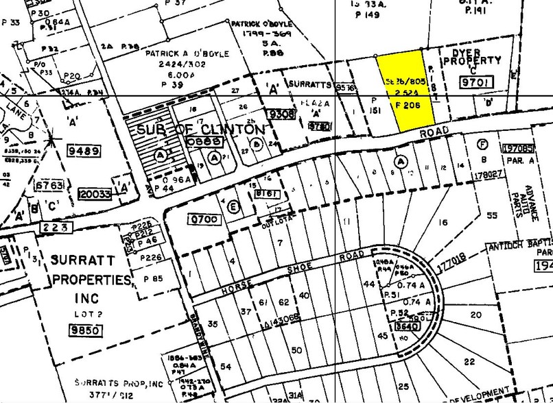 9001 Woodyard Rd, Clinton, MD for rent - Plat Map - Image 2 of 12