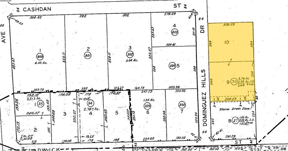 19440 S Dominguez Hills Dr, Rancho Dominguez, CA for sale - Plat Map - Image 1 of 1