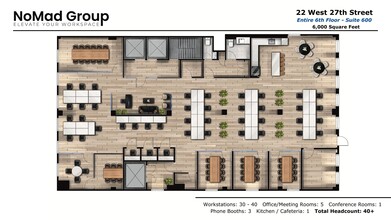 22 W 27th St, New York, NY for rent Floor Plan- Image 1 of 18