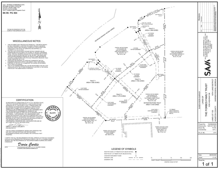 1030 Hwy 96, Warner Robins, GA for sale - Plat Map - Image 3 of 4