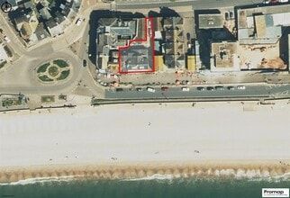 East Walk, Seaton, DEV - Aerial  map view