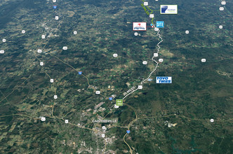 1405 Possum Hollow Rd SE, Ranger, GA - aerial  map view