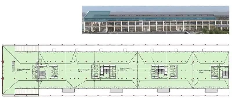 Office in Marseille to rent Floor Plan- Image 1 of 2
