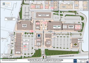 901-957 Haddonfield Rd, Cherry Hill, NJ for rent Site Plan- Image 1 of 1