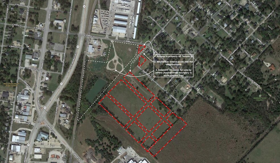 20.24 Acres E Temple, Terrell, TX for sale - Aerial - Image 1 of 1