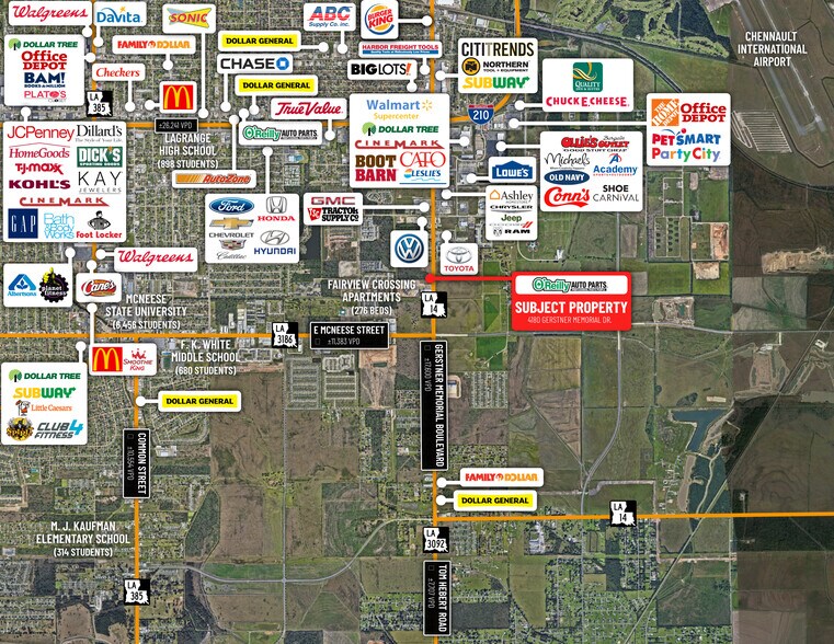 4180 Gerstner Memorial, Lake Charles 70607 O'Reilly Auto Parts