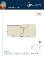 509 Olive Way, Seattle, WA to rent Floor Plan- Image 1 of 2