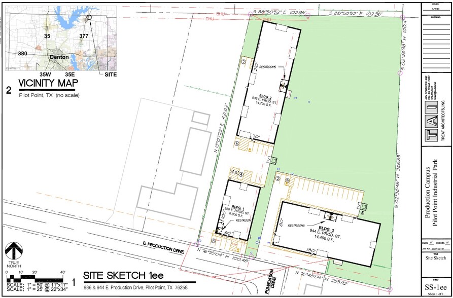 936 E Production Dr, Pilot Point, TX for rent - Site Plan - Image 3 of 3