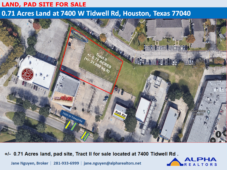 7400 W Tidwell Rd, Houston, TX for sale - Building Photo - Image 1 of 1