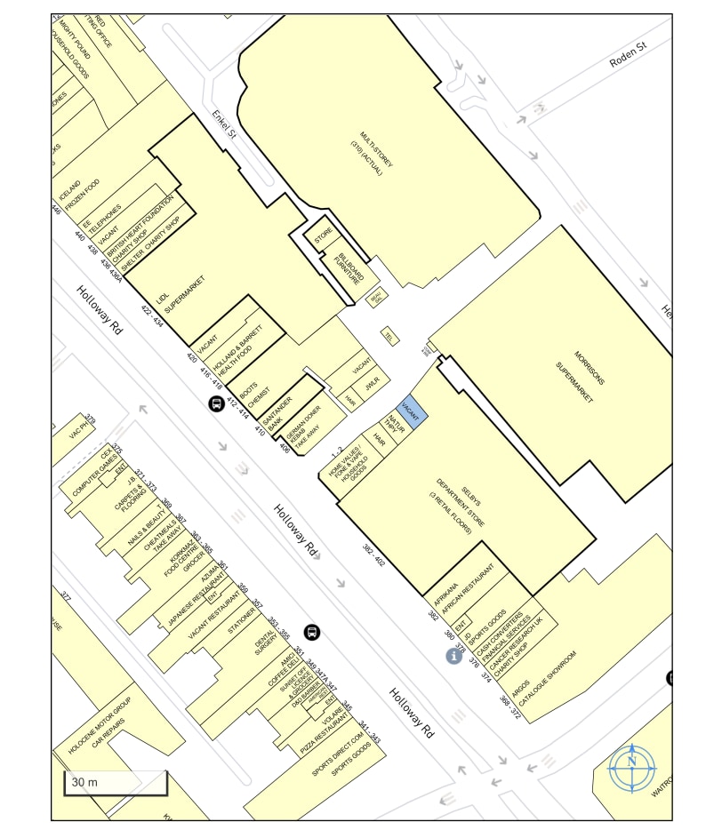 Holloway Rd, London to rent Goad Map- Image 1 of 1