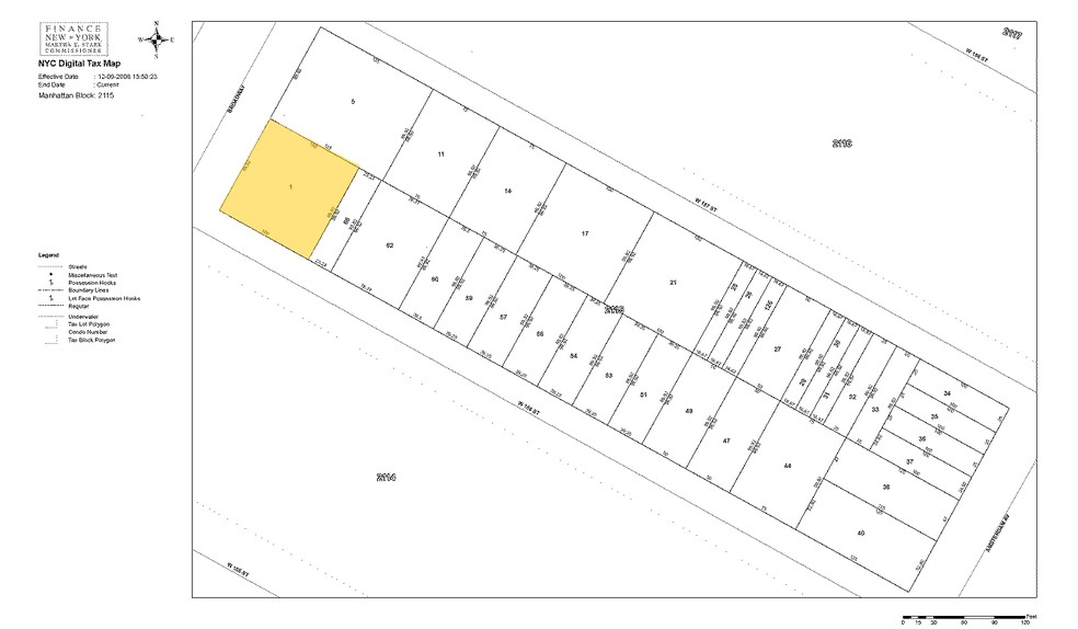 3766-3768 Broadway, New York, NY for rent - Plat Map - Image 3 of 4