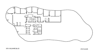 9701 Wilshire Blvd, Beverly Hills, CA for rent Floor Plan- Image 1 of 7