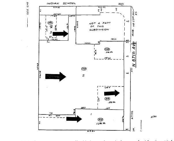 SWC 67th & Indian School Rd, Phoenix, AZ for rent - Plat Map - Image 2 of 10