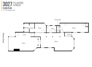 3027 Fillmore St, San Francisco, CA for rent Floor Plan- Image 1 of 1