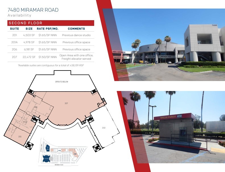 7310-7480 Miramar Rd, San Diego, CA for rent Floor Plan- Image 1 of 1