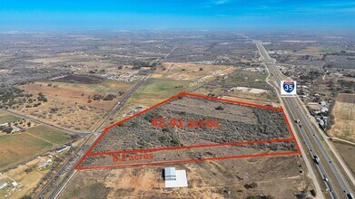 17963 Interstate 35 Access Rd, Lytle, TX - AERIAL  map view - Image1