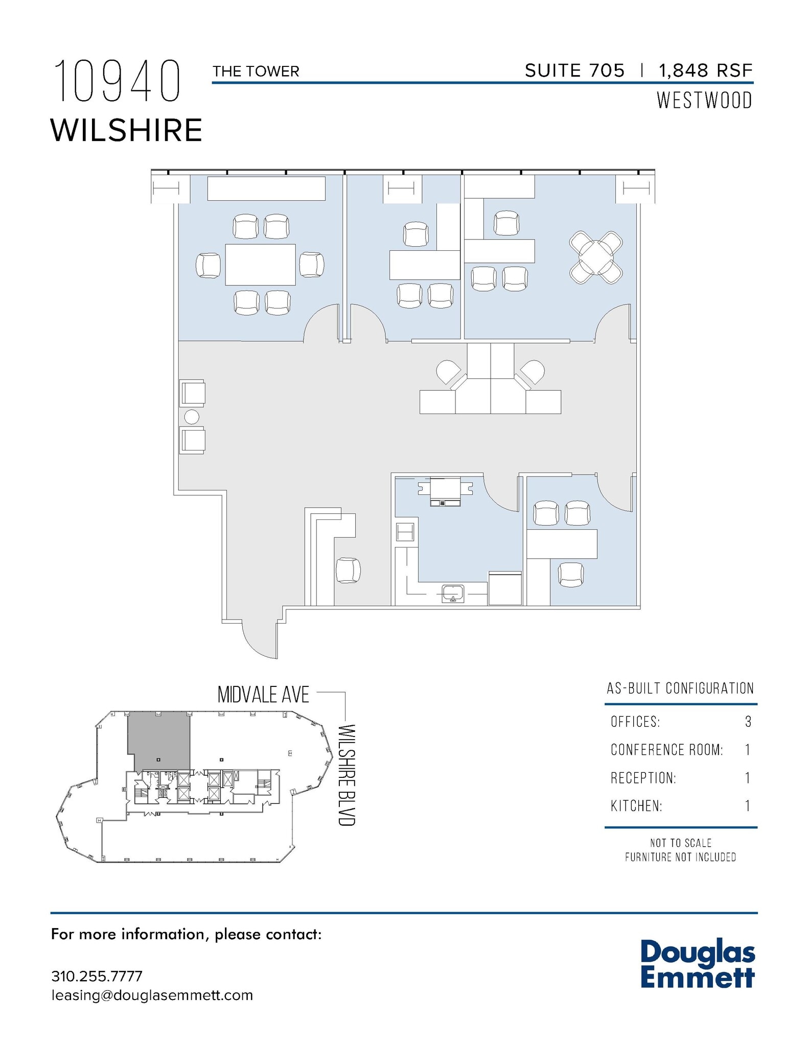 10940 Wilshire Blvd, Los Angeles, CA to rent Floor Plan- Image 1 of 1