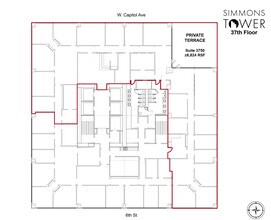 425 W Capitol Ave, Little Rock, AR to rent Floor Plan- Image 1 of 5