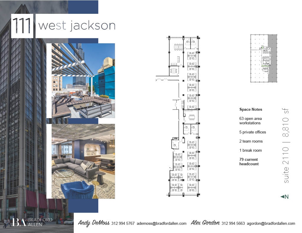 111 W Jackson Blvd, Chicago, IL to rent Floor Plan- Image 1 of 4