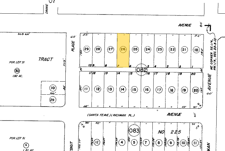 524 W Commonwealth Ave, Fullerton, CA for rent - Plat Map - Image 3 of 4